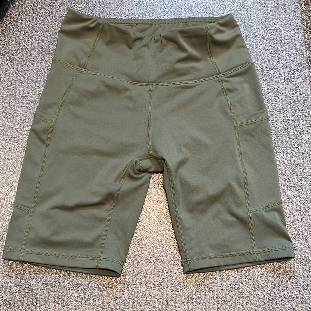 Sage Green Bike Shorts